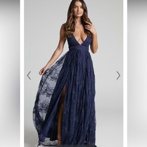 Formal maxi dress, navy